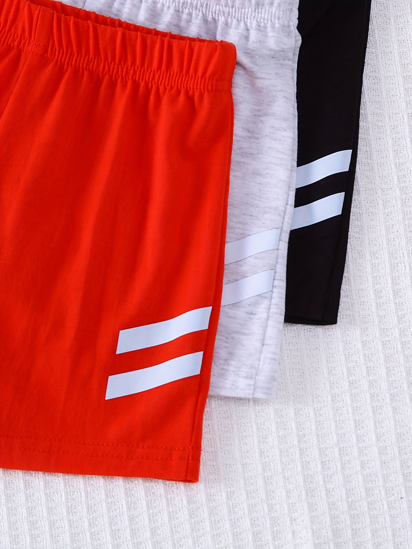 6-Piece Baby Boy Active Style Solid Color Soft Knit Short Sleeve T-Shirt and Shorts Set