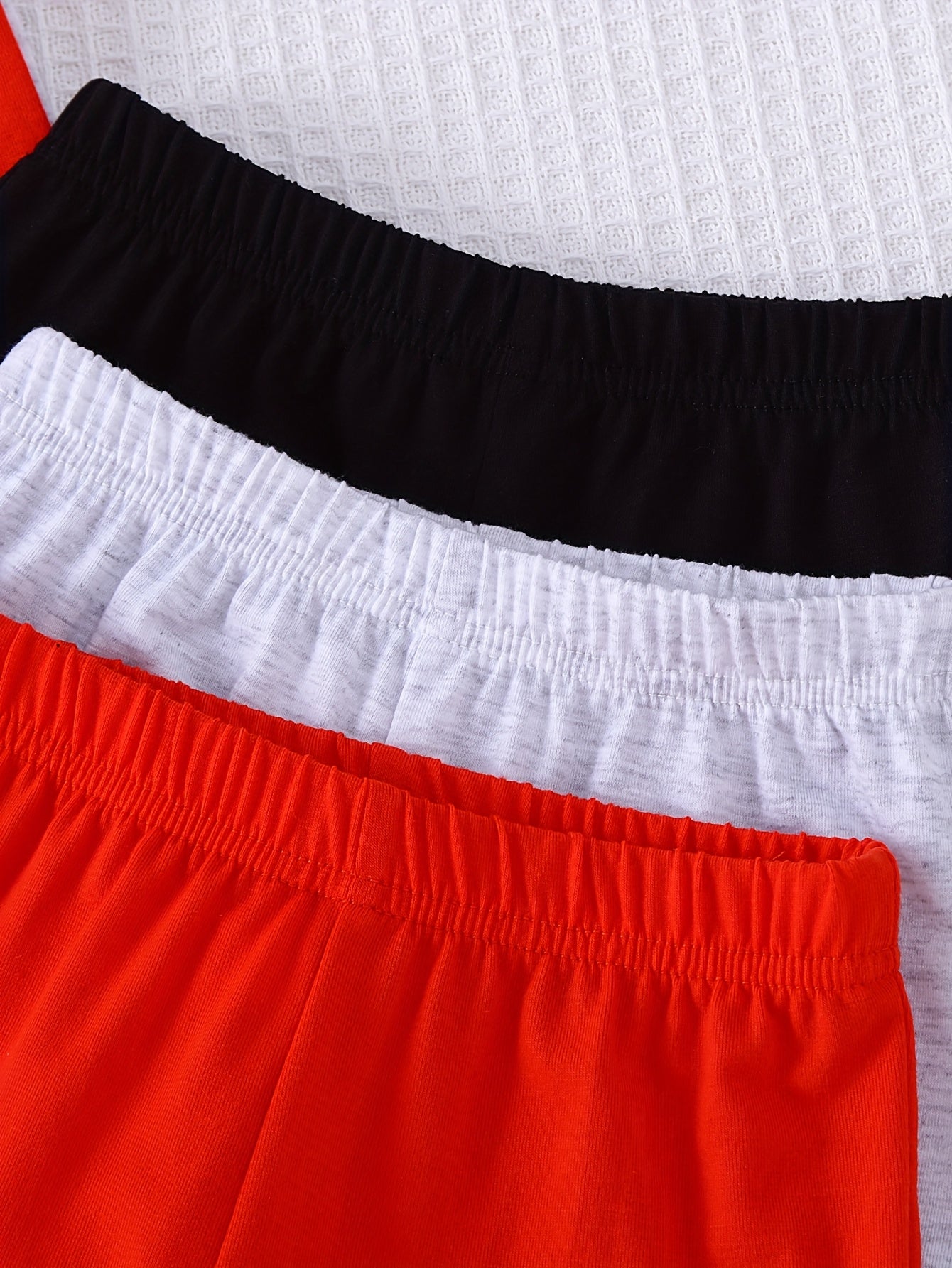 6-Piece Baby Boy Active Style Solid Color Soft Knit Short Sleeve T-Shirt and Shorts Set