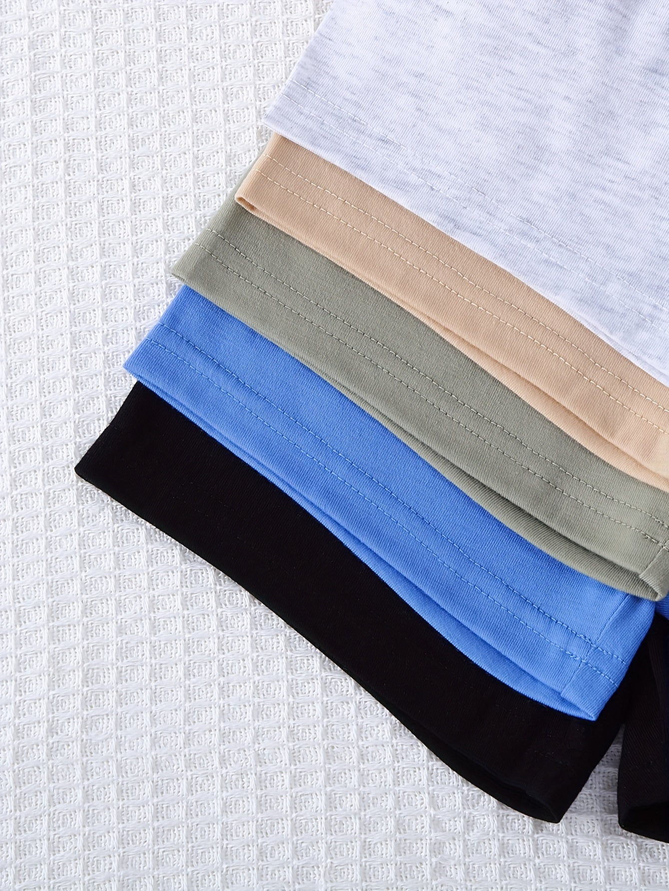 5-Pack Solid Color Short-Sleeve T-Shirts for Baby Boys