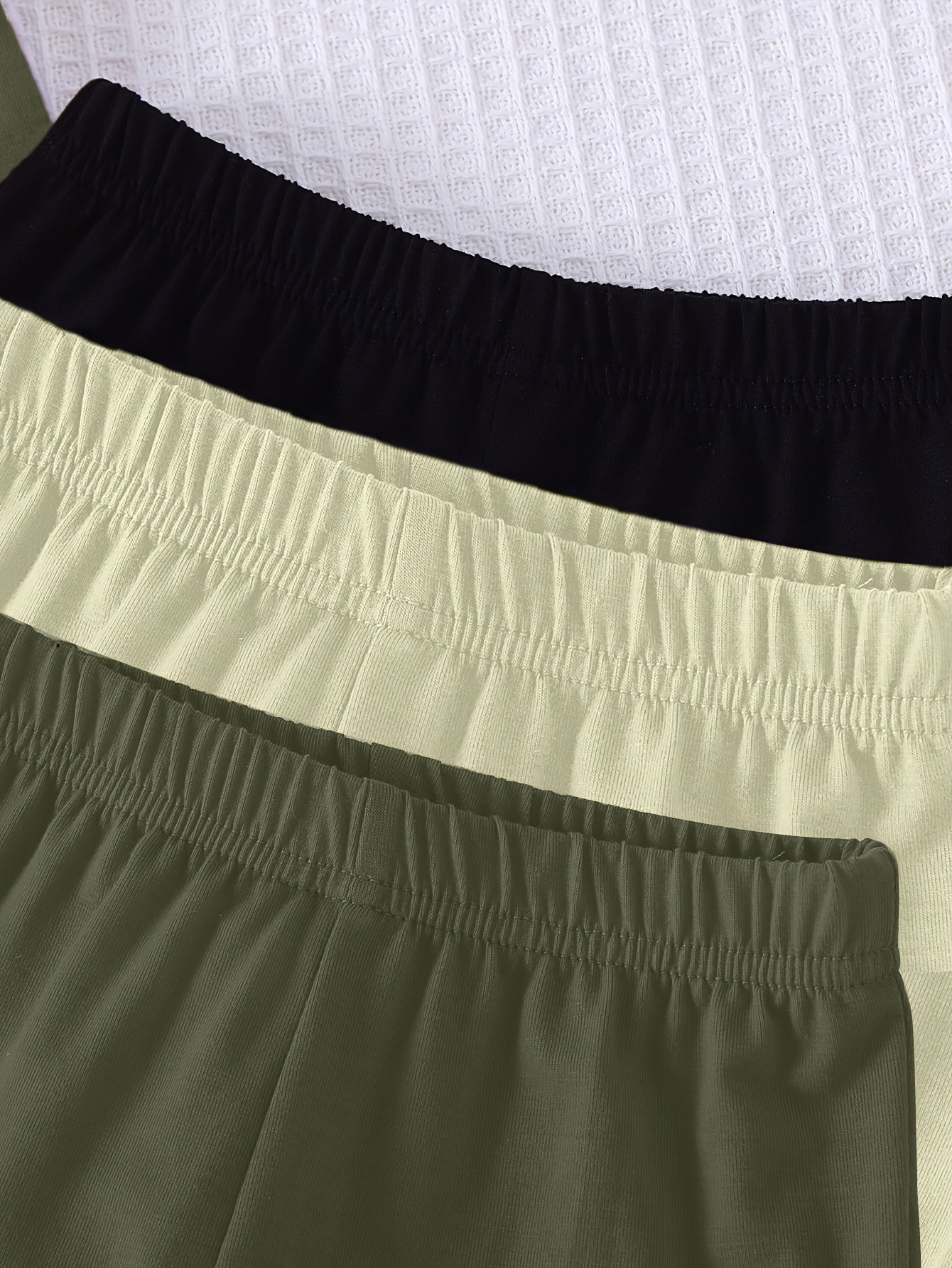 6-Piece Baby Boy Active Style Solid Color Soft Knit Short Sleeve T-Shirt and Shorts Set
