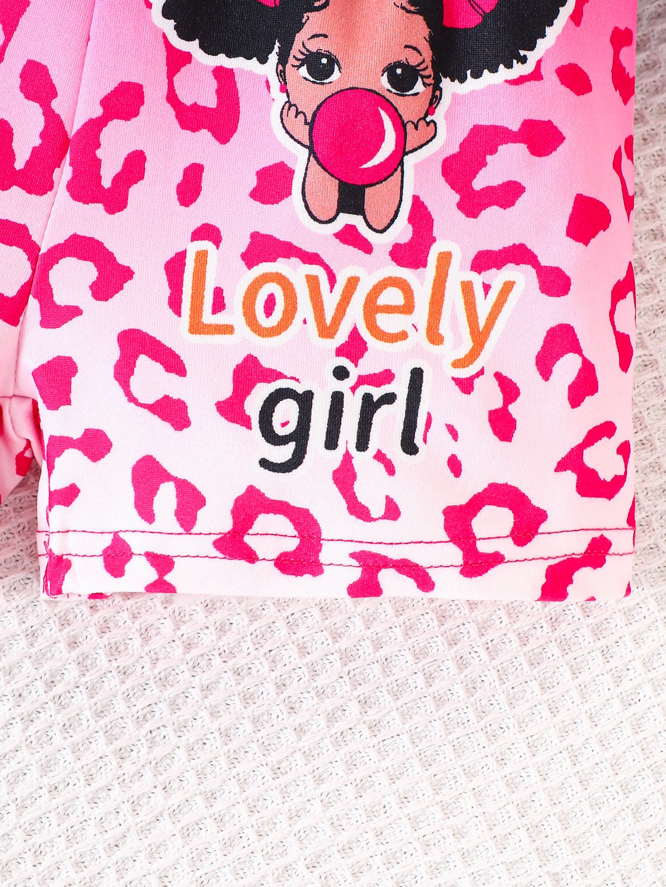 6-Piece Baby Girl Summer Casual Tank Top and Shorts Set with Little Girl and Leopard Print in Hot Pink, Blue, and Purple – Perfect for Everyday Wear.