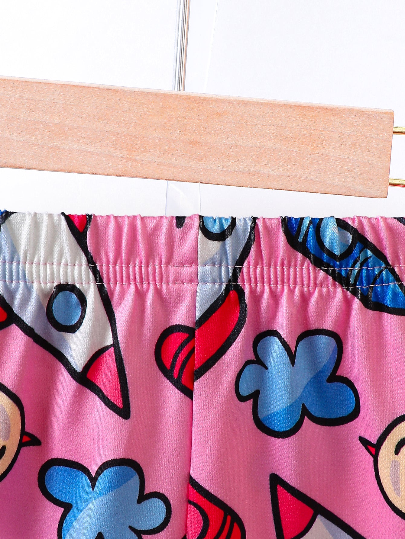 6PCS Baby Girl Clothes Set Short Sleeve Apple Crayon Print Outfits for School Play