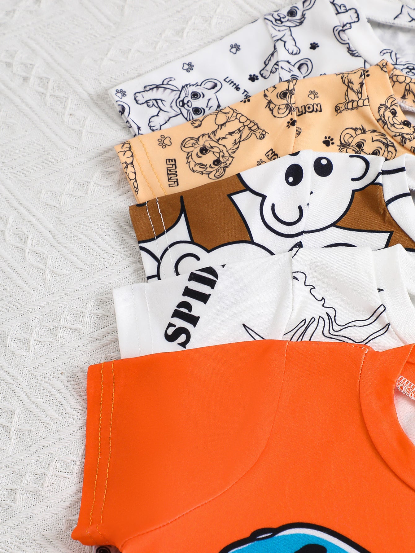 10 piece baby clothing short sleeved shorts set