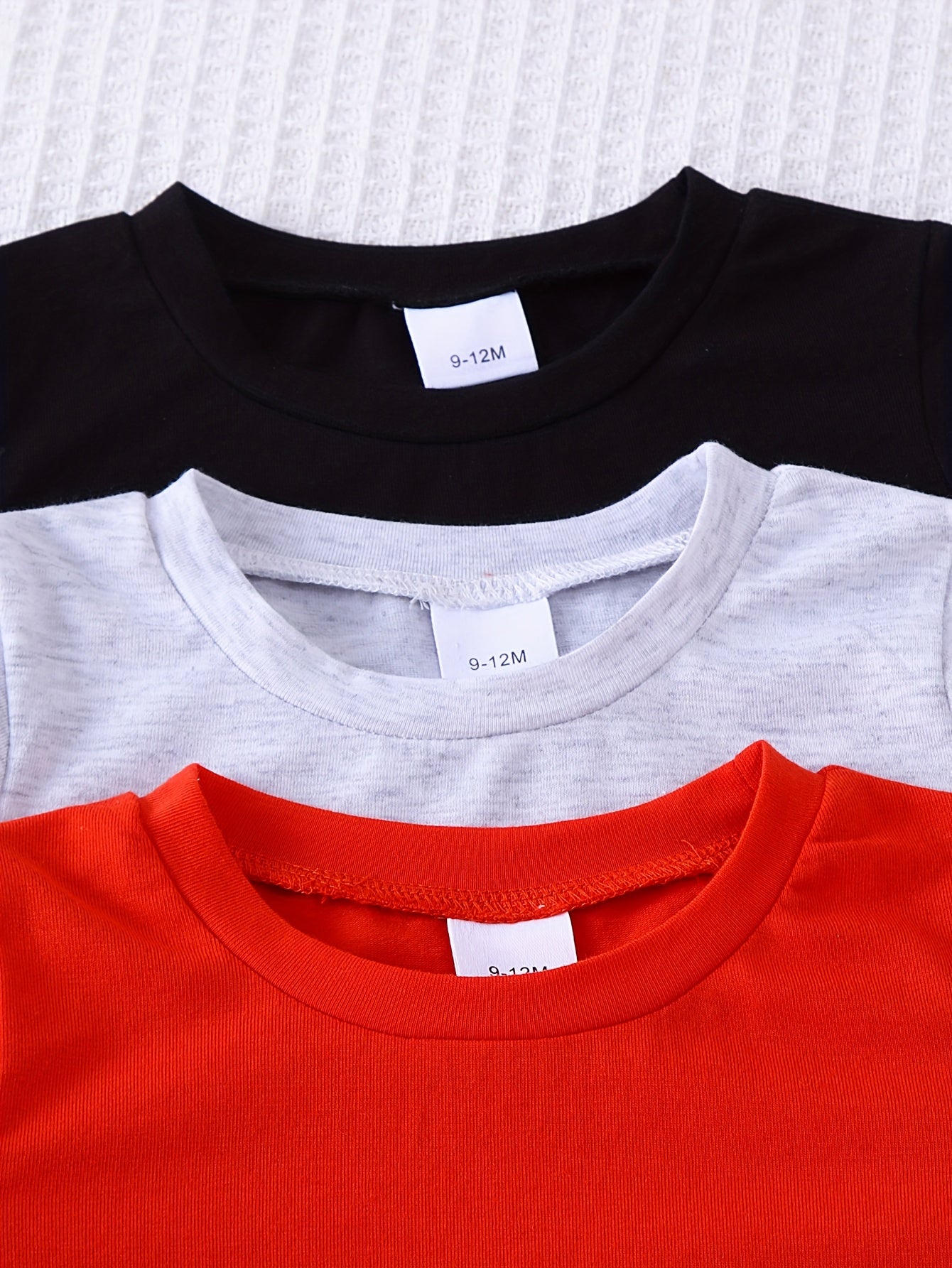 6-Piece Baby Boy Active Style Solid Color Soft Knit Short Sleeve T-Shirt and Shorts Set