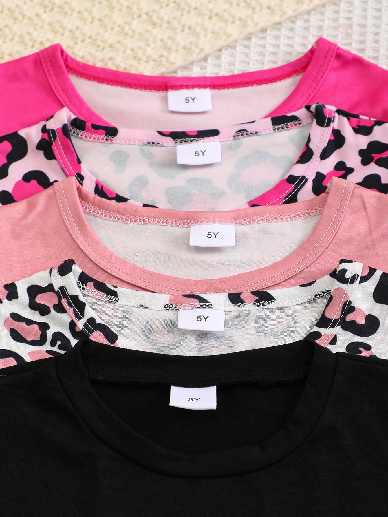 10-Pack Girls' Outfit Sets: Berry Tones & Whimsical Leopard Accents with Just a Girl Prints – Playful Mix for Playdates & Beyond!