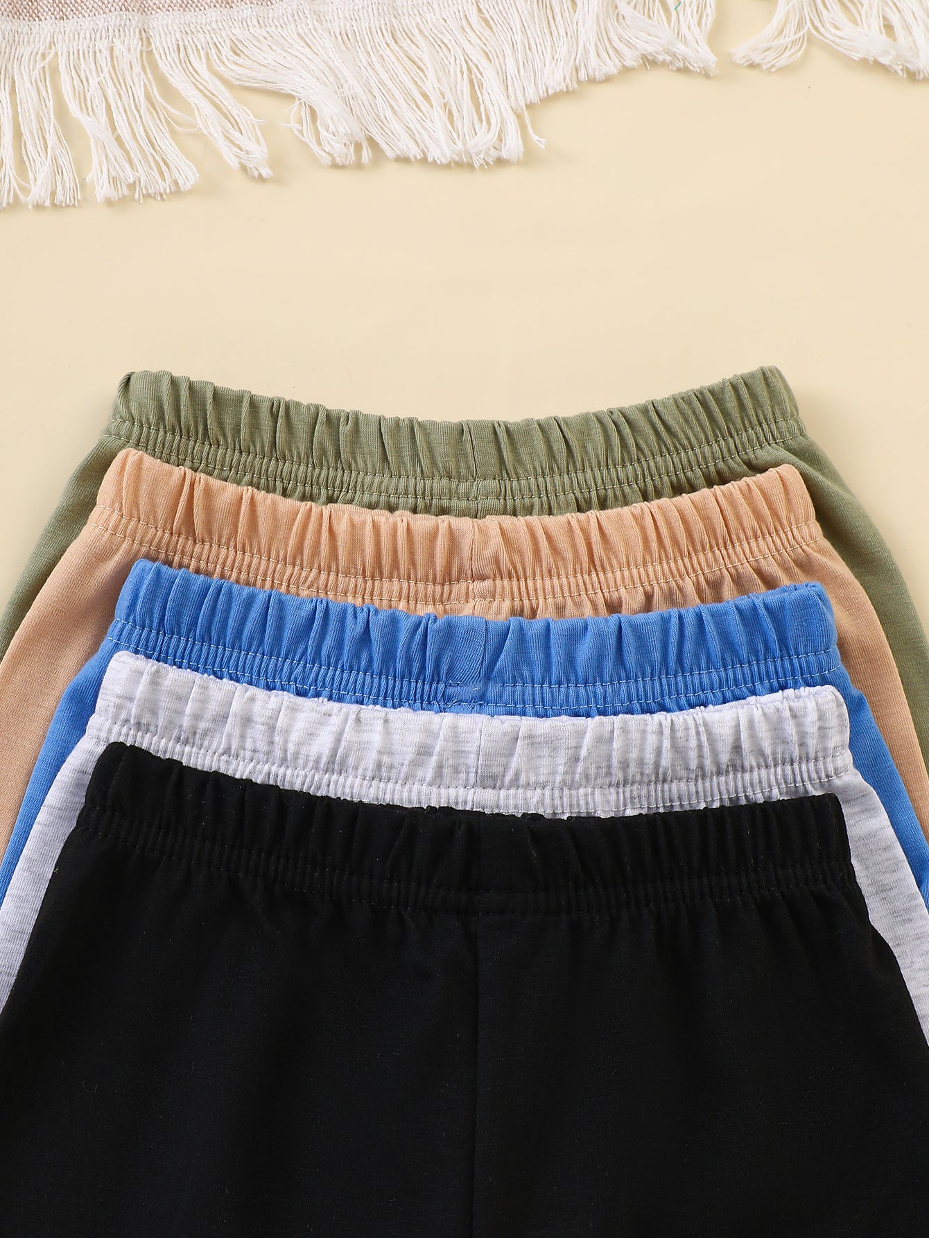 10-Pack Baby Solid Color Tank Top and Shorts Set – Soft and Comfortable Knit Fabric