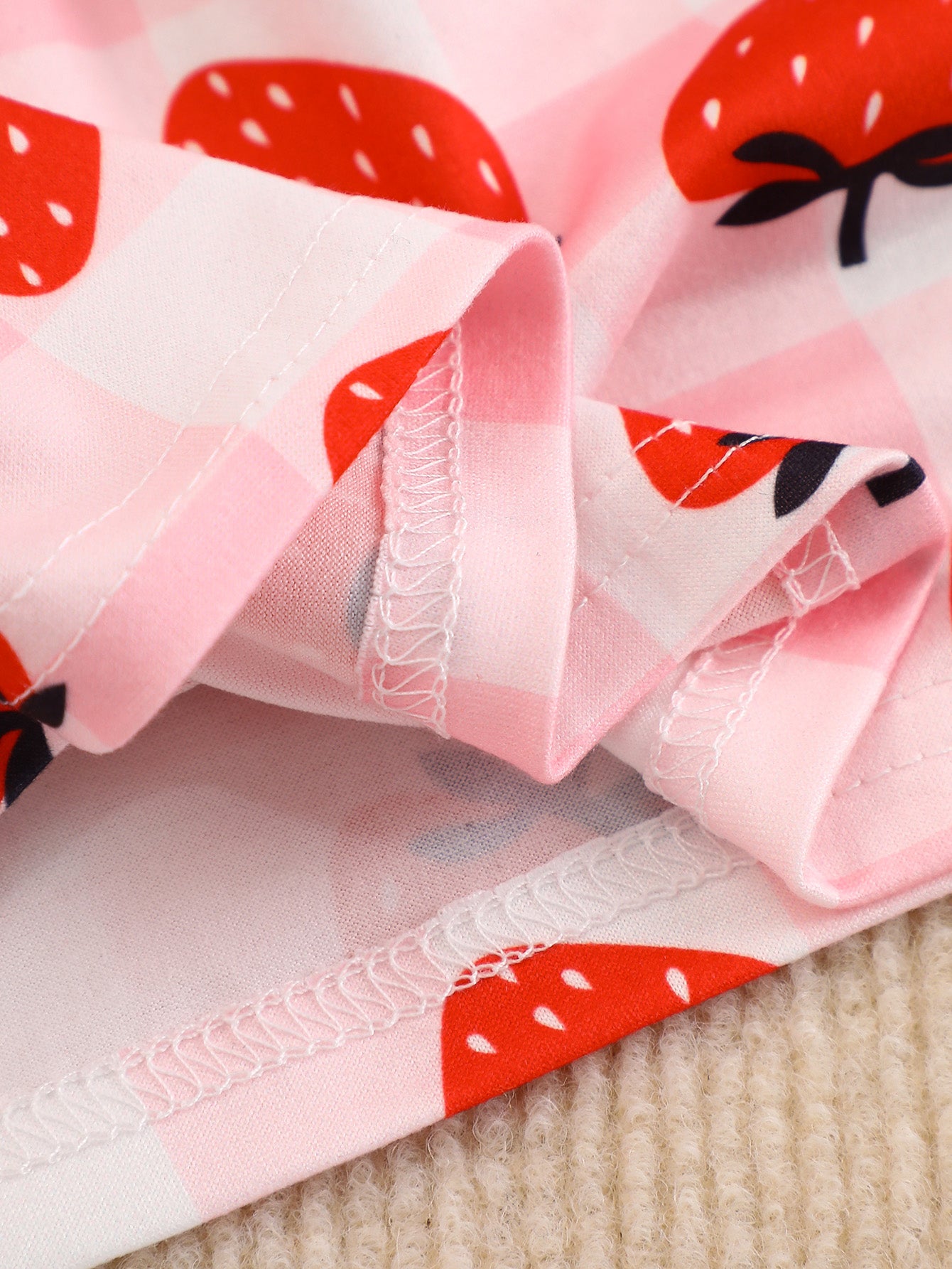 10-Pack Baby Girl Casual Summer Outfit Set – Sleeveless Tops and Shorts with Strawberry, Heart & Bow, Rose, and Watermelon Prints in Soft Knit Fabric