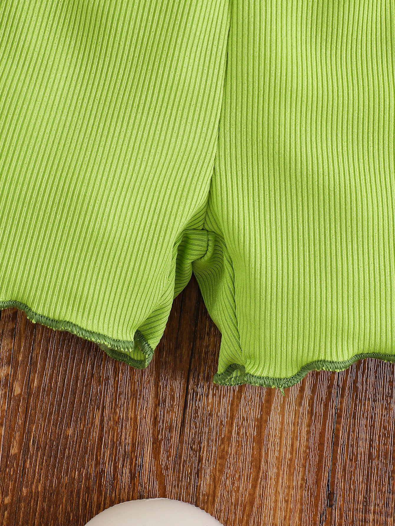 10-Pack Baby Girl Outfit Set – Ribbed Short-Sleeve Tops and Shorts in Yellow, Pink, Purple, Green, and Orange – Perfect for Everyday Outdoor Wear and a Wonderful Gift for Your Daughter or Granddaughter