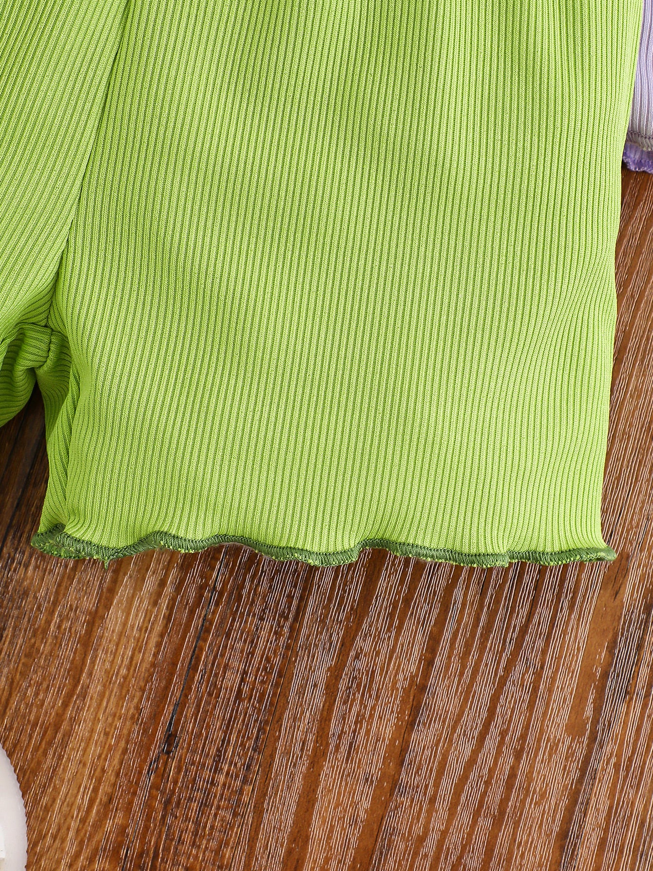 10-Pack Baby Girl Outfit Set – Ribbed Short-Sleeve Tops and Shorts in Yellow, Pink, Purple, Green, and Orange – Perfect for Everyday Outdoor Wear and a Wonderful Gift for Your Daughter or Granddaughter