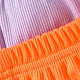 10-Piece Baby Girl Ice Silk Ribbed Solid Color Soft and Comfortable Tank Top and Shorts Set